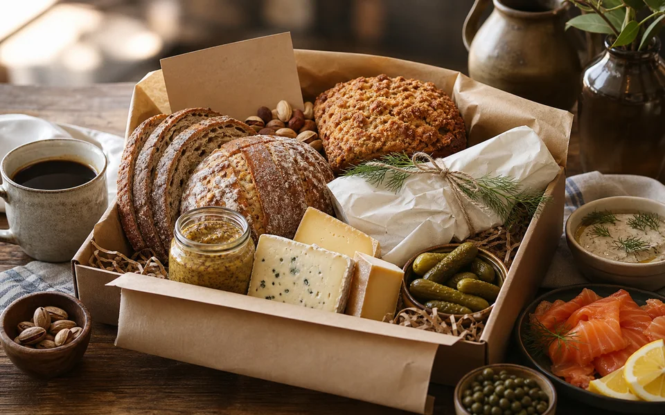 Deli and bakery food gifts visual representing Zingerman's