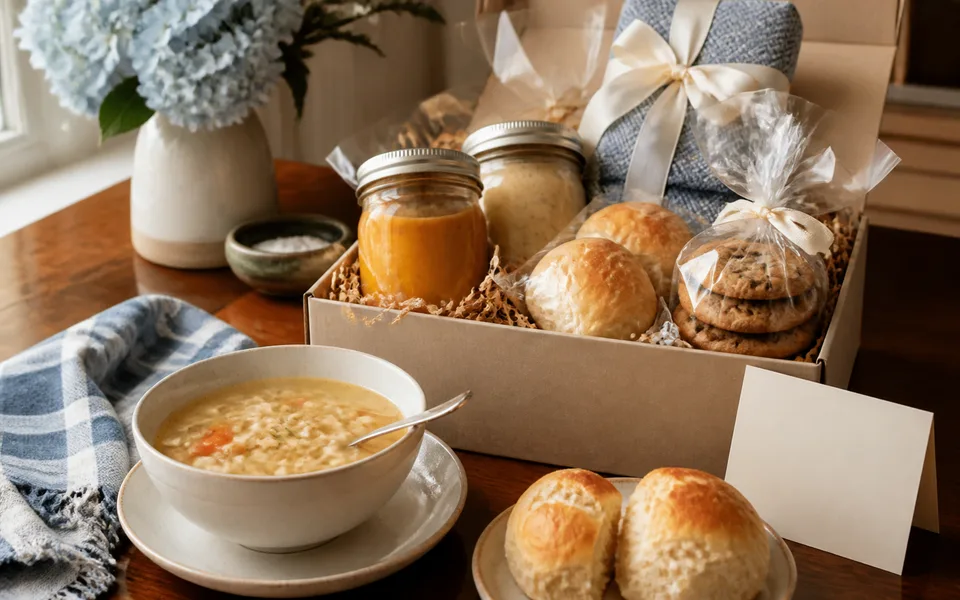 Soup-focused care packages visual representing Spoonful of Comfort