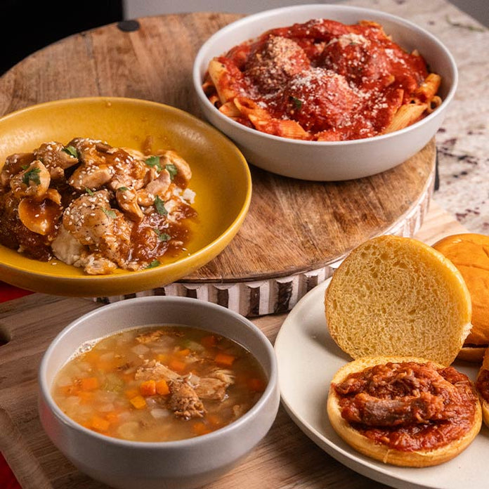 Prepared meal gift example from What A Crock Meals